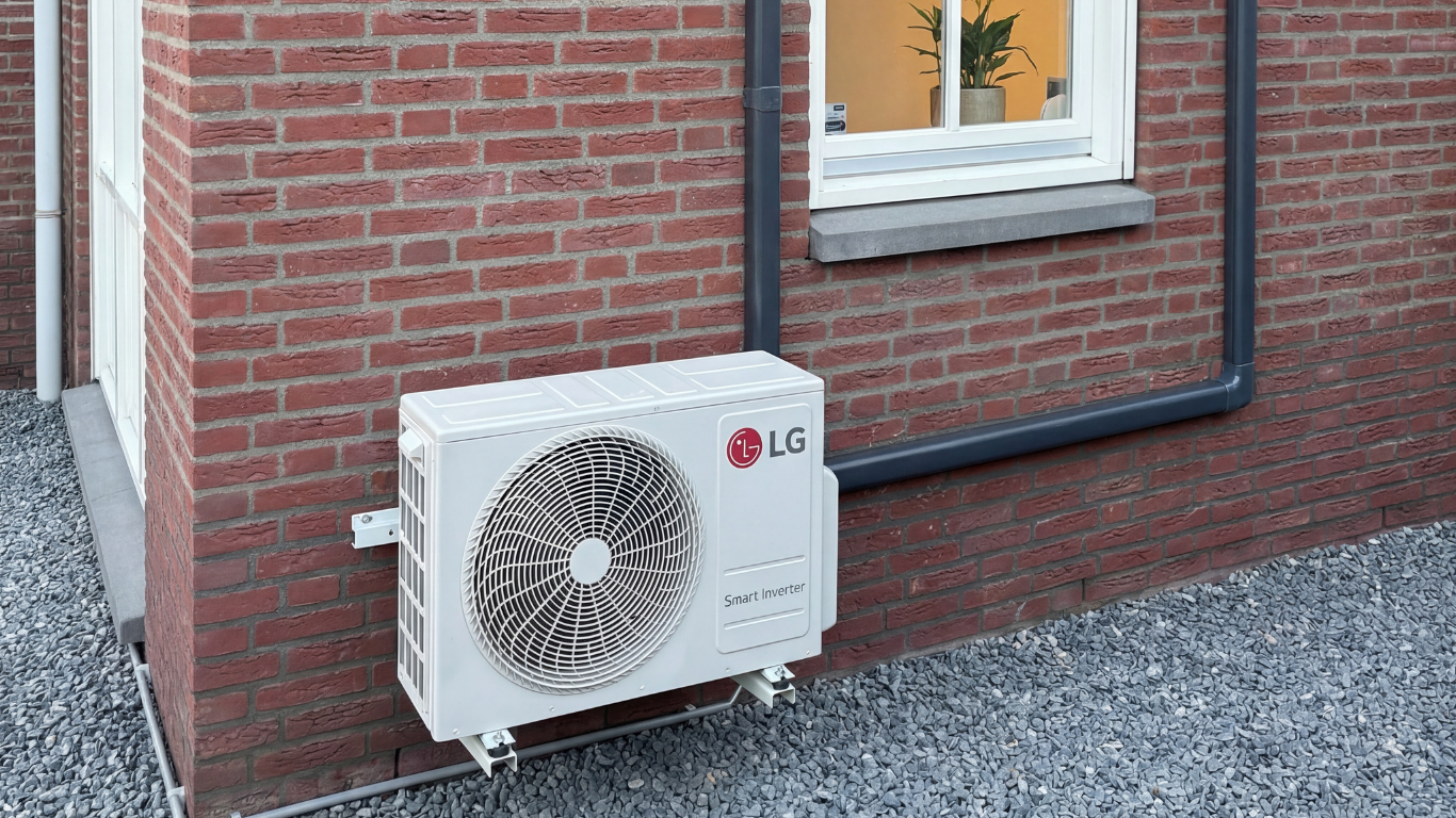 Dakdekker aan het werk